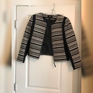Black blazer with zipper
